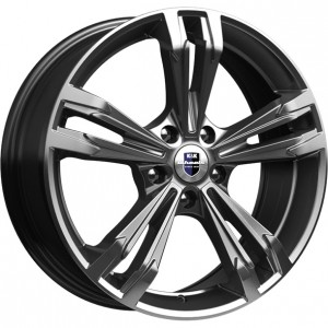 Диск 7x18 5x114.3 ET35 D60.1 КиК Каррера дарк плат