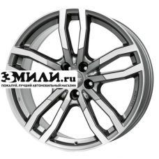 Диск 9.5x21 5x112 ET53 D66.5 Alutec DriveX Metal Grey Front Polished