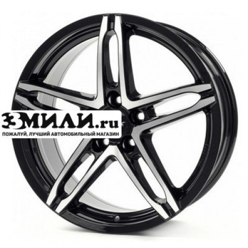 Диск 8x19 5x112 ET20 D66.5 Alutec Ikenu Diamant black front polished