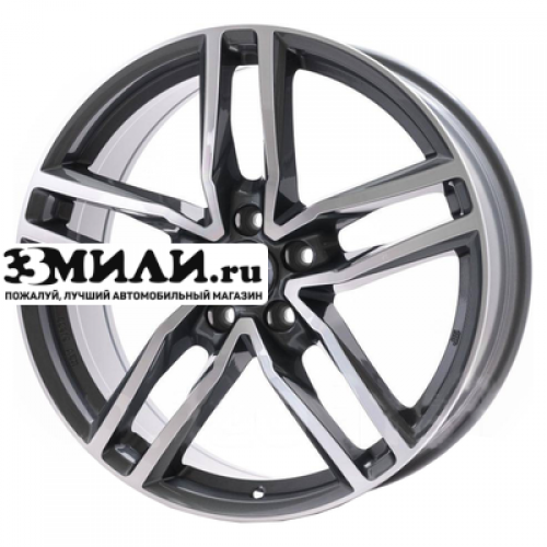 Диск 6.5x16 4x100 ET46 D54.1 Alutec Ikenu Graphite Front Polished
