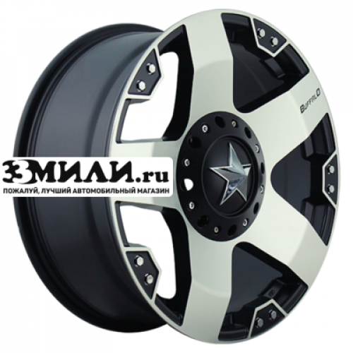 Диск 9x18 5x127 ET0 D87.1 Buffalo BW-775 Black machined with dark tint