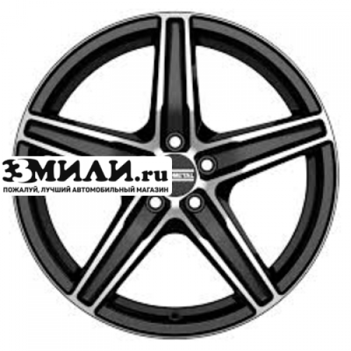 Диск 7x17 5x112 ET35 D75 Fondmetal 8100 Gloss Black Machined
