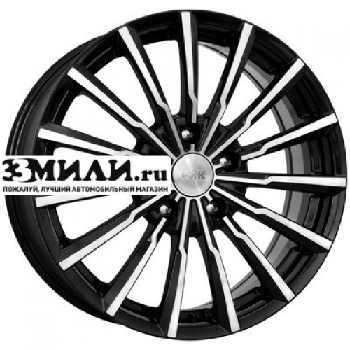 Диск 5.5x14 4x98 ET40 D58.5 K&K Акцент (КС641) Алмаз черный