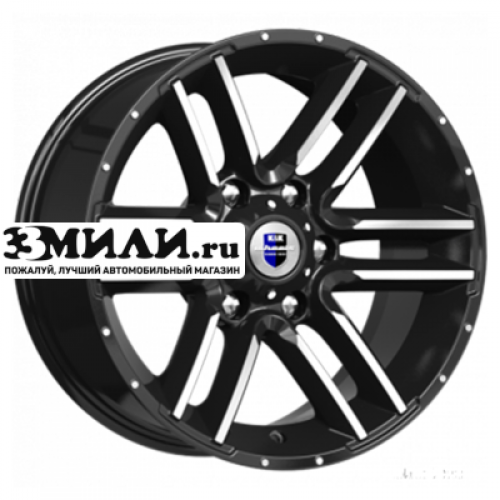Диск 8x17 6x139.7 ET0 D106.1 K&K Алгама (КС762) Алмаз черный