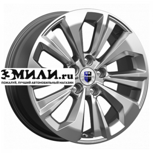 Диск 7x17 5x108 ET45 D67.1 K&K Авиор (КС936) Дарк платинум брайт