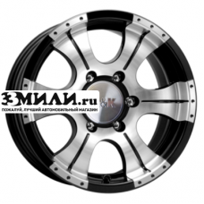 Диск 8x16 5x139.7 ET20 D110.1 K&K Байконур (КС465) Алмаз черный