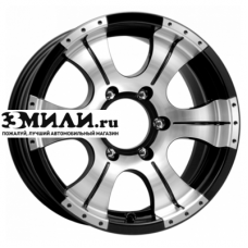Диск 7x15 6x139.7 ET20 D110.1 K&K Байконур (КС473) Алмаз черный