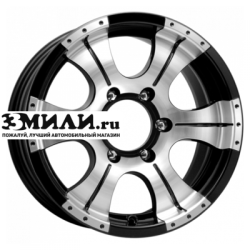 Диск 7x15 6x139.7 ET20 D110.1 K&K Байконур (КС473) Алмаз черный
