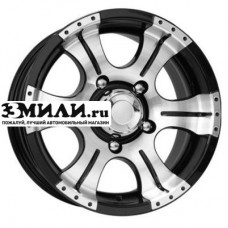 Диск 8x16 5x139.7 ET-15 D110.1 K&K Байконур Джип-рейд (КС465) Алмаз черный