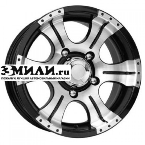 Диск 8x16 5x139.7 ET-15 D110.1 K&K Байконур Джип-рейд (КС465) Алмаз черный