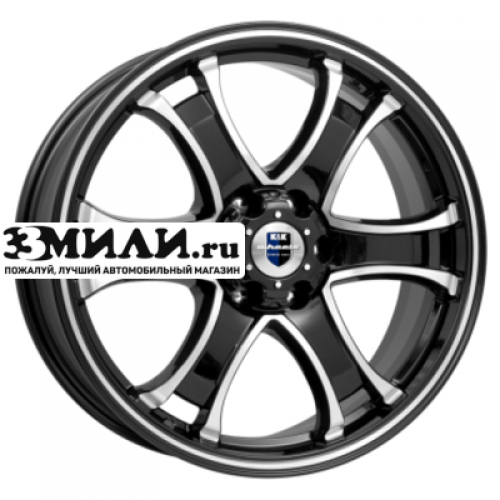 Диск 7.5x18 6x139.7 ET38 D100.1 K&K Балеар (КС727) Алмаз черный