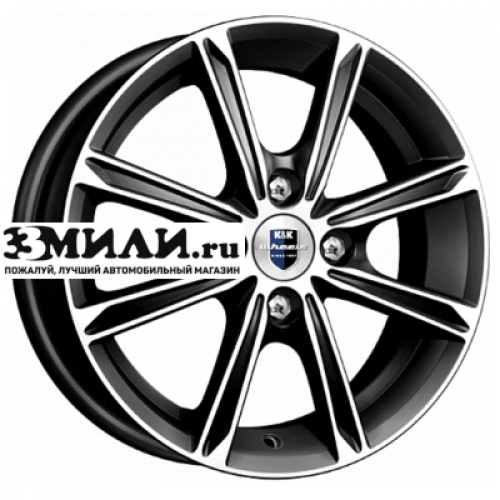 Диск 5x14 4x100 ET35 D67.1 K&K Флэш (КС698) Алмаз черный