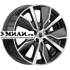 Диск 6.5x16 5x100 ET38 D57.1 K&K Гамбит (КС961) Алмаз черный