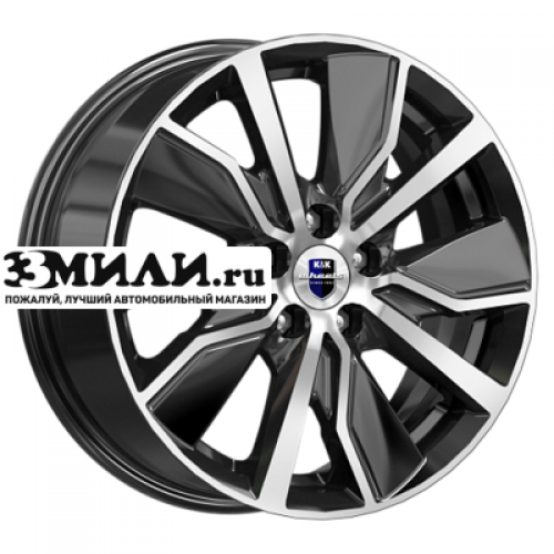 Диск 6.5x16 5x100 ET38 D57.1 K&K Гамбит (КС961) Алмаз черный