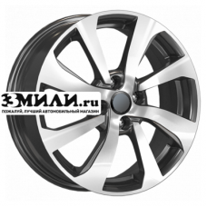 Диск 6x16 4x100 ET37 D60.1 K&K КС893 Алмаз черный