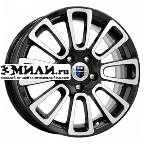 Диск 6x15 4x100 ET45 D56.6 K&K Неман-оригинал (КС717) Алмаз черный