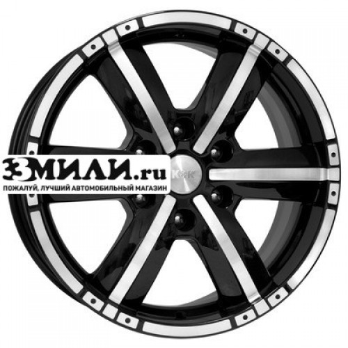 Диск 8x18 6x139.7 ET25 D106.1 K&K Окинава (КС469) Алмаз черный