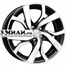 Диск 6.5x16 5x100 ET38 D67.1 K&K Палермо (КС607) Алмаз черный
