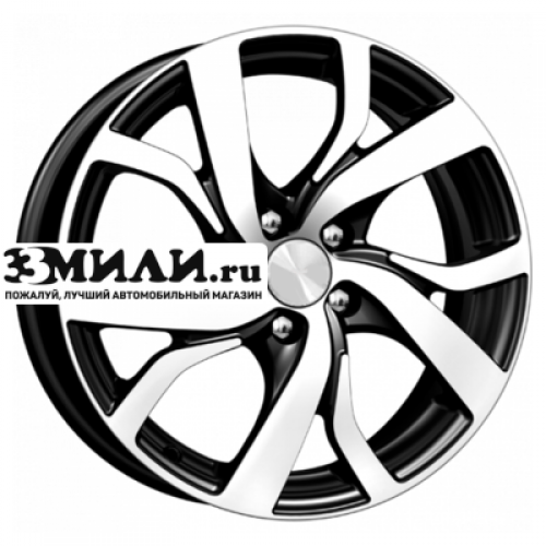 Диск 6.5x16 5x108 ET43 D67.1 K&K Палермо (КС607) Алмаз черный