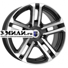 Диск 7x16 5x139.7 ET5 D110.1 K&K Палладика (КС591М) Алмаз черный
