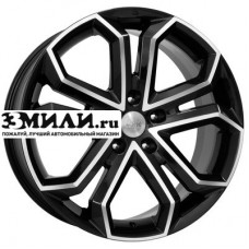 Диск 8.5x19 5x114.3 ET45 D64.1 K&K Пандора (КС466) Алмаз черный