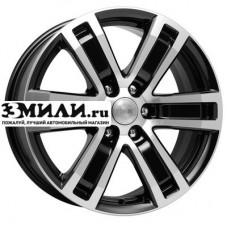 Диск 7.5x17 6x114.3 ET39 D67.1 K&K R-7 Рольф (КС457) Алмаз черный