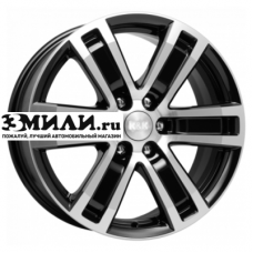 Диск 7.5x17 6x139.7 ET46 D67.1 K&K R-7 Рольф оригинал (КС457) Алмаз черный