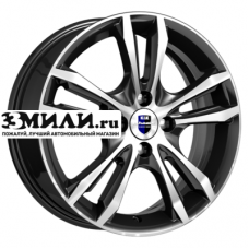 Диск 6x16 4x100 ET40 D67.1 K&K Samara (КС866) Алмаз черный SK