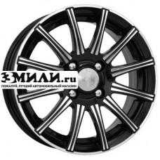 Диск 6x15 5x105 ET39 D56.6 K&K Сиеста-оригинал (КС474) Алмаз черный