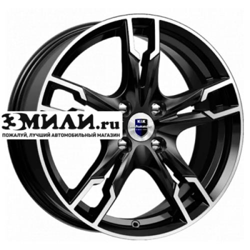 Диск 7x17 5x114.3 ET40 D67.1 K&K Солар (КС875) Алмаз черный SK