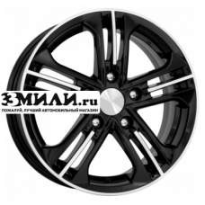 Диск 6x15 5x114.3 ET46 D67.1 K&K Trinity-оригинал (КС615) Алмаз черный