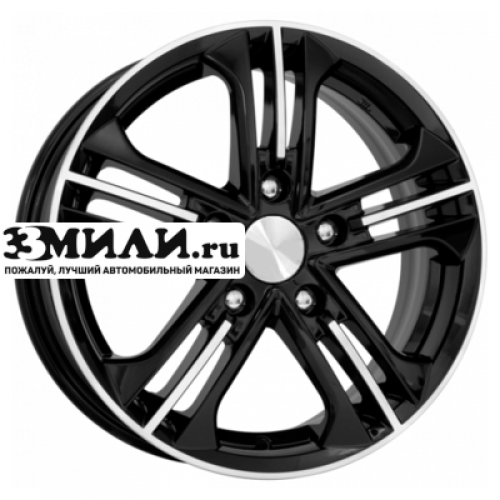 Диск 6x15 5x114.3 ET46 D67.1 K&K Trinity-оригинал (КС615) Алмаз черный