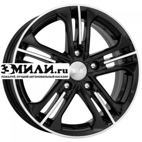 Диск 6.5x16 5x114.3 ET35 D67.1 K&K Trinity (КС666) Алмаз черный