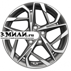 Диск 7x17 5x114.3 ET50 D67.1 Khomen Wheels KHW1716 (CX-5/Seltos/Optima) Gray-FP