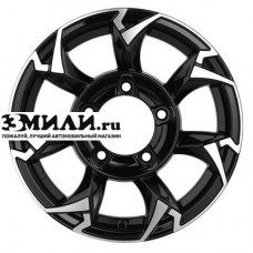 Диск 5.5x15 5x139.7 ET5 D108.1 Khomen Wheels KHW1505 (Jimny) Black-FP