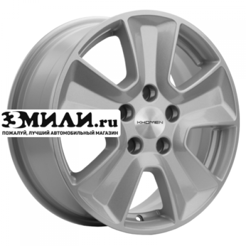 Диск 6.5x16 5x114.3 ET43 D67.1 Khomen Wheels KHW1601 (Huyndai/Kia) F-Silver