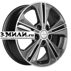 Диск 6x16 5x114.3 ET43 D67.1 Khomen Wheels KHW1603 (Creta/Seltos) Gray-FP