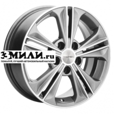 Диск 6x16 5x112 ET50 D57.1 Khomen Wheels KHW1603 (Jetta) G-Silver-FP