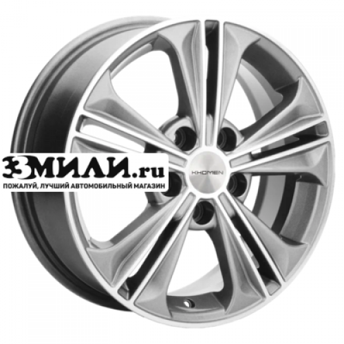 Диск 6x16 5x112 ET50 D57.1 Khomen Wheels KHW1603 (Jetta) G-Silver-FP