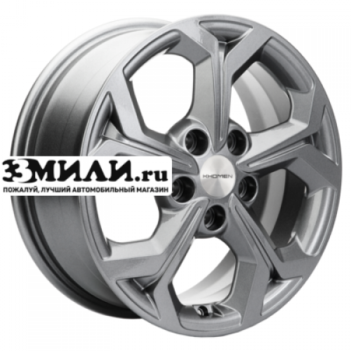 Диск 6.5x16 5x114.3 ET46 D67.1 Khomen Wheels KHW1606 (Mitsubishi) Gray
