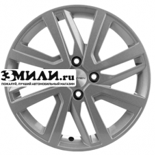 Диск 6x16 4x100 ET50 D60.1 Khomen Wheels KHW1609 (Vesta/Largus) F-Silver