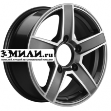Диск 6.5x16 5x139.7 ET40 D98.5 Khomen Wheels KHW1614 (Niva 4x4) Gray-FP