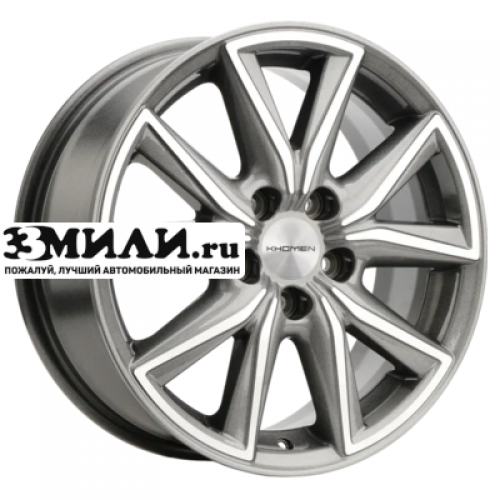 Диск 7x17 5x108 ET40 D54.1 Khomen Wheels KHW1706 (Jac/Москвич 3) Gray-FP