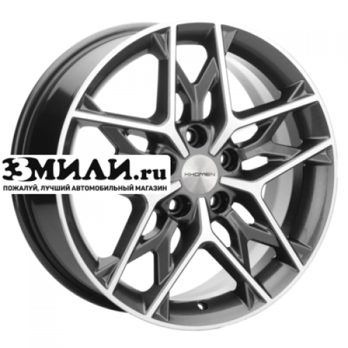 Диск 7x17 5x108 ET45 D60.1 Khomen Wheels KHW1709 (Chery Tiggo 3/Tiggo 3 Pro) Gray-FP