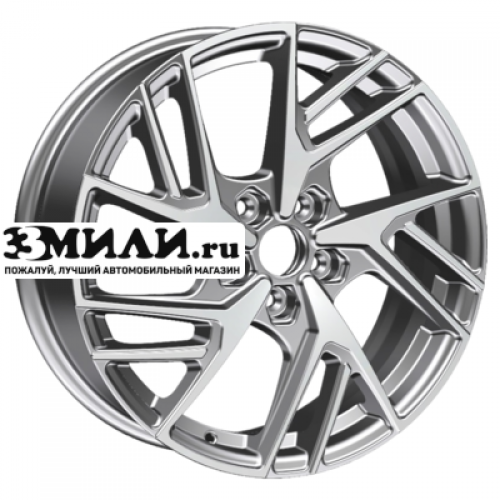 Диск 6.5x17 5x114.3 ET40 D64.1 Khomen Wheels KHW1722 (Haval F7/F7x) F-Silver-FP