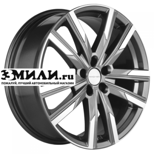Диск 7.5x19 5x100 ET28 D57.1 Khomen Wheels KHW1905 (FAW Bestune T77) Gray-FP