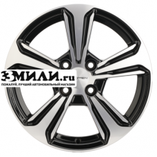 Диск 6x15 4x100 ET45 D54.1 Khomen Wheels KHW1502 (Solano) Black-FP