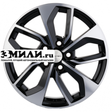Диск 7x17 5x112 ET43 D57.1 Khomen Wheels KHW1703 (Kodiaq/Tiguan) Black-FP