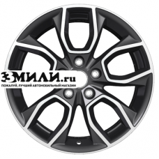 Диск 7x17 5x114.3 ET45 D67.1 Khomen Wheels KHW1713 (CX-5/i40/X-Trail) Black-FP