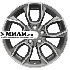 Диск 7x17 5x114.3 ET45 D67.1 Khomen Wheels KHW1713 (CX-5/i40/X-Trail) Gray-FP